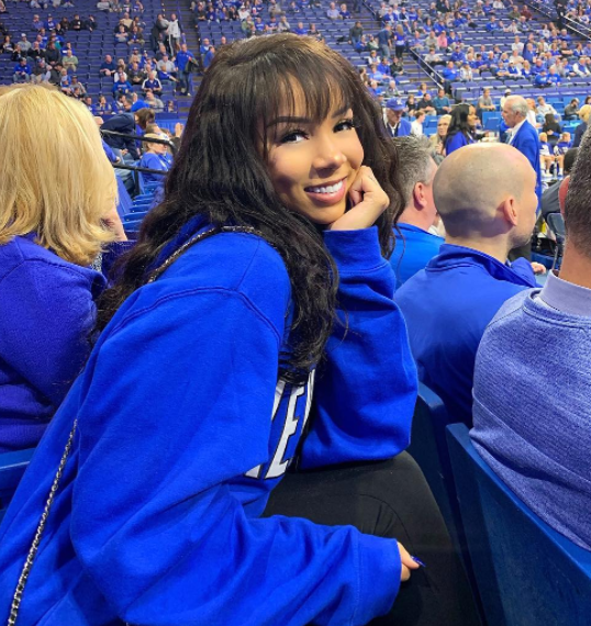 Brittany renner watching a match