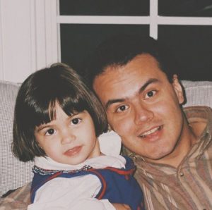 little camila mendes with her dad