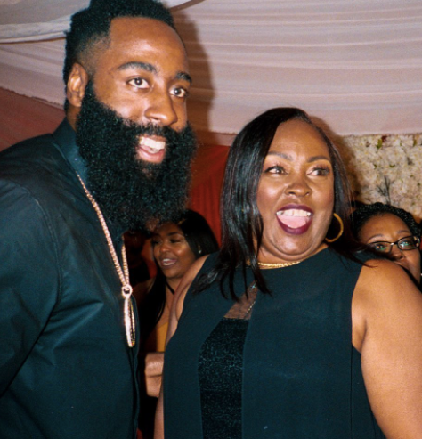 james harden with his mom