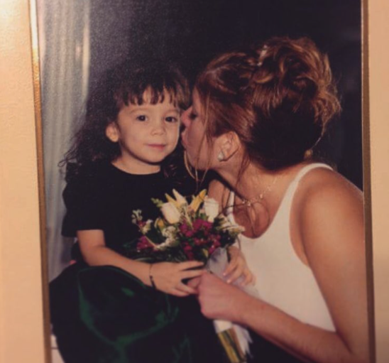 Little Monique with her mom