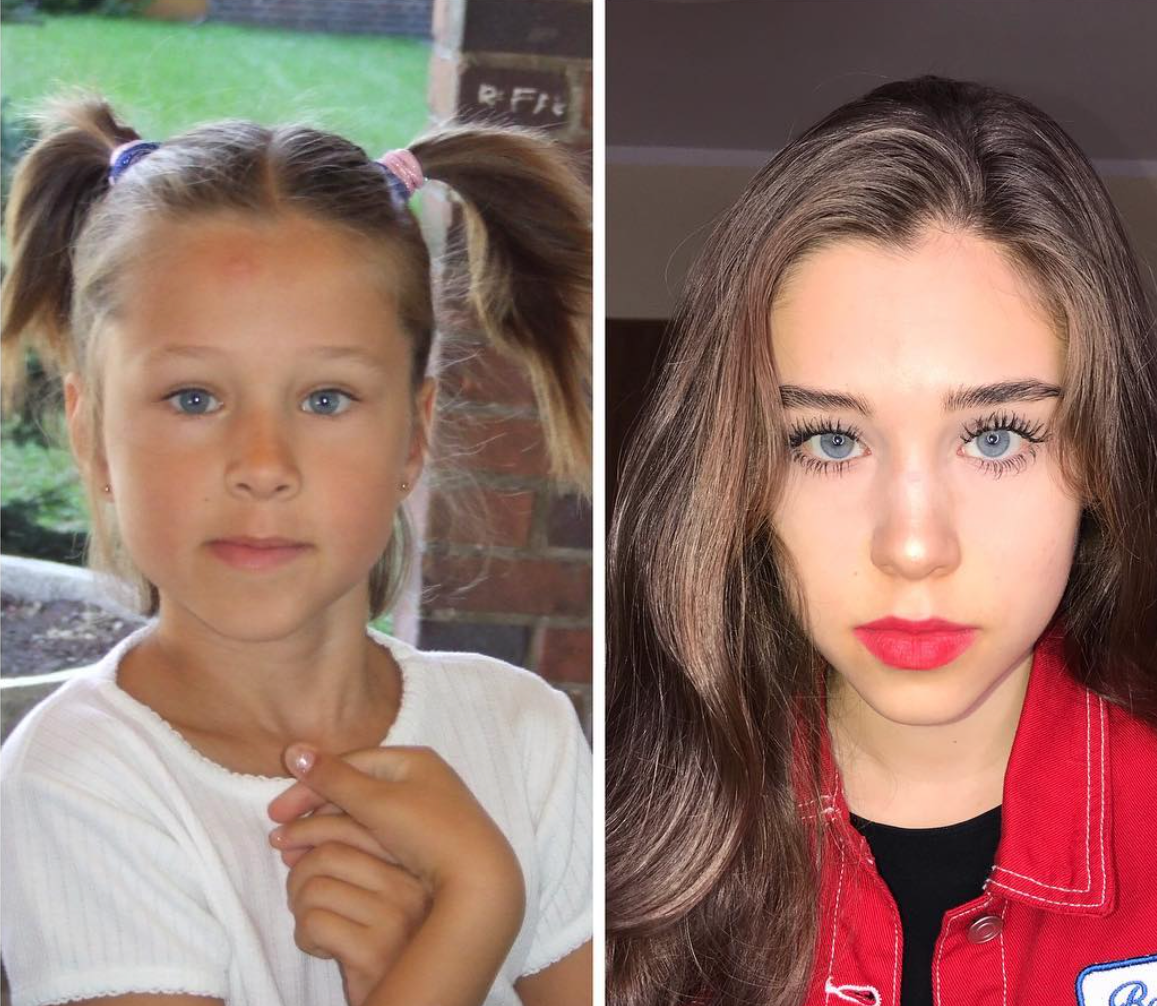 Maria's 2009 vs 2019 photo