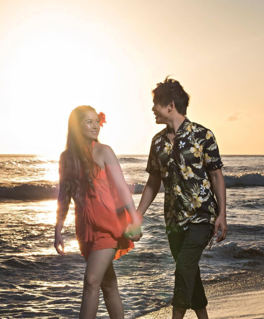 Shin Lim with his wife