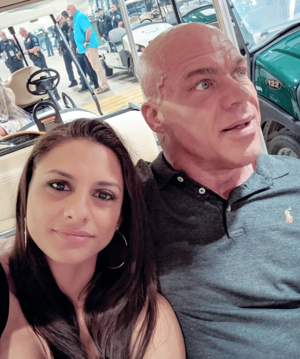 Giovanna with her husband Kurt Angle